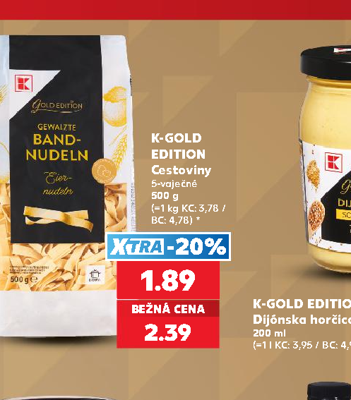 K-GOLD EDITION Cestoviny