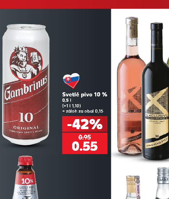 Svetlé pivo 10 %
