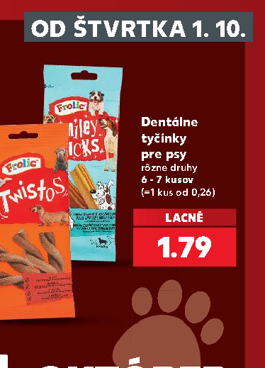 Dentálne tyčinky pre psy
