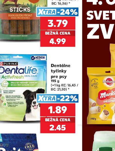 Dentálne tyčinky pre psy