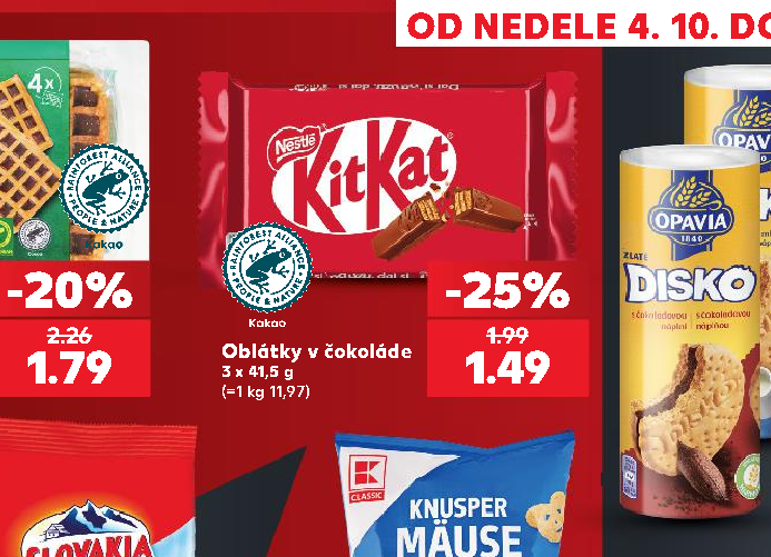 Oblátky v čokoláde