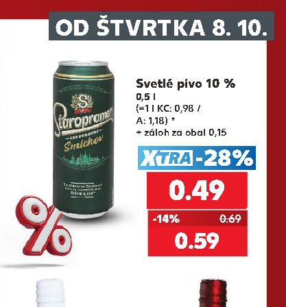 Svetlé pivo 10 %