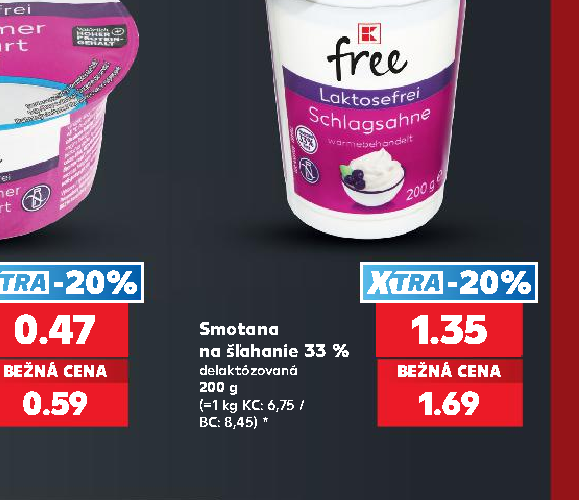Smotana na šľahanie 33 %