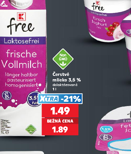 Čerstvé mlieko 3,5 %