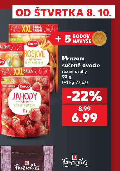 Mrazom sušené ovocie