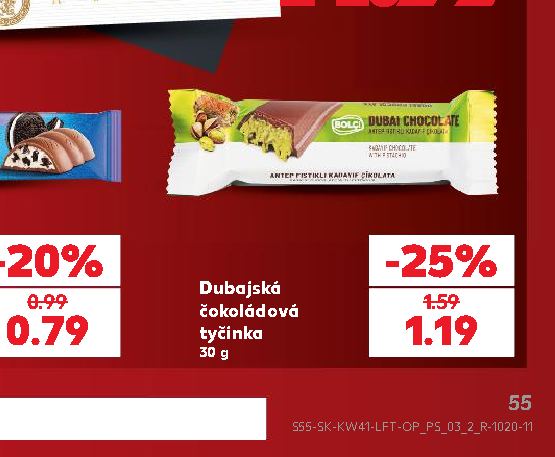 Dubajská čokoládová tyčinka