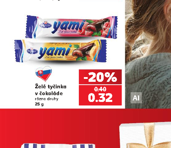 Želé tyčinka v čokoláde