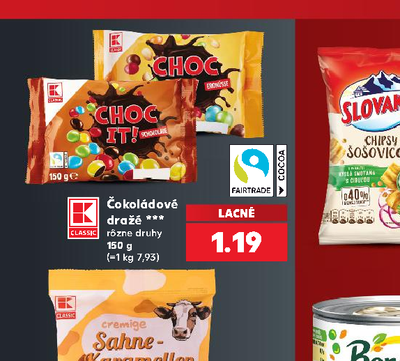 Čokoládové dražé ***