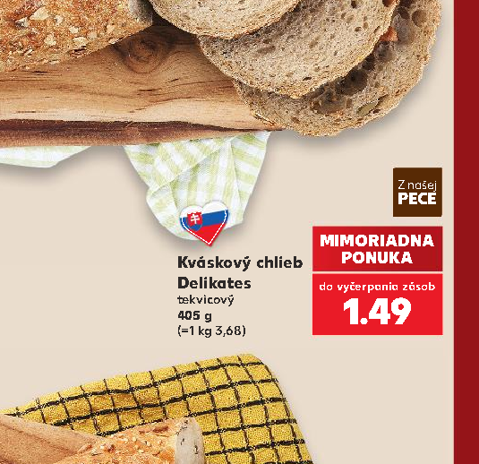 Kváskový chlieb Delikates