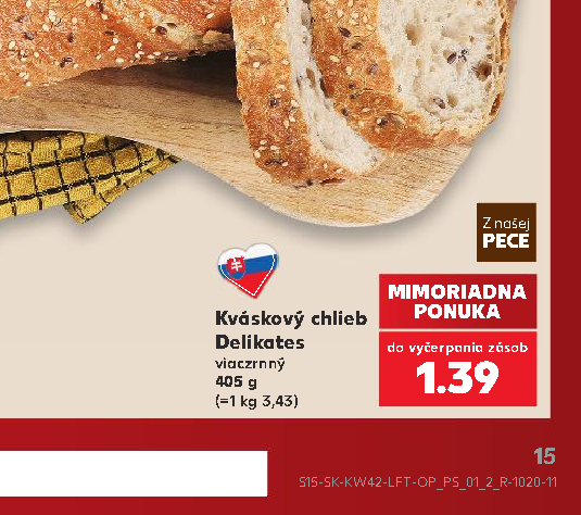 Kváskový chlieb Delikates