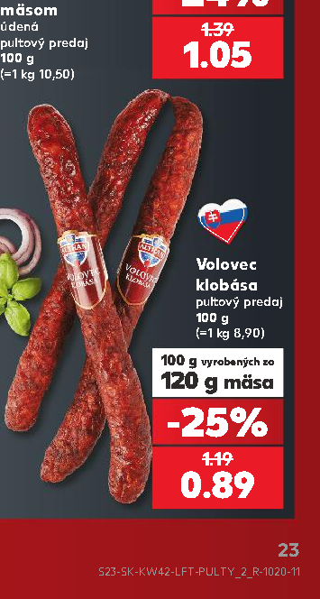 Volovec klobása