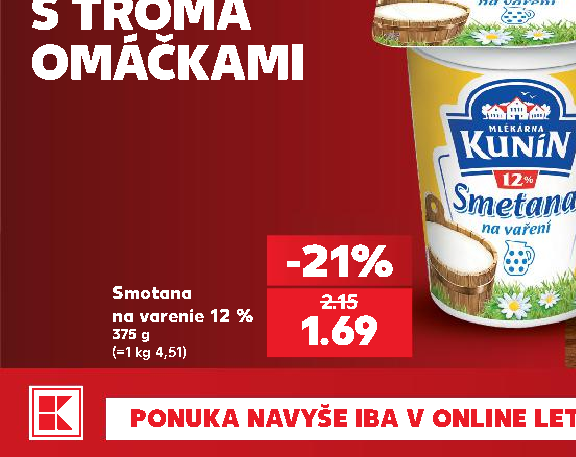 Smotana na varenie 12 %