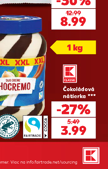 Čokoládová nátierka ***
