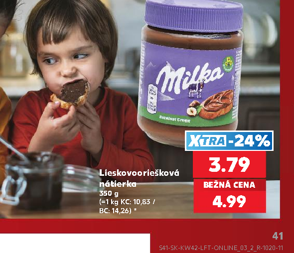 Lieskovooriešková nátierka