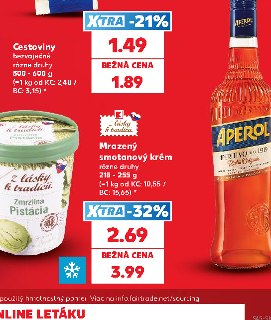Mrazený smotanový krém