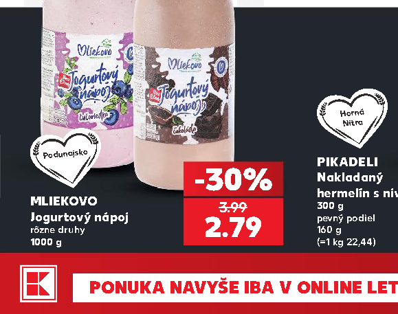 MLIEKOVO Jogurtový nápoj
