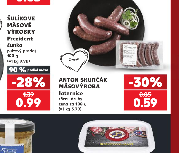 ANTON SKURČÁK MÄSOVÝROBA Jaternice
