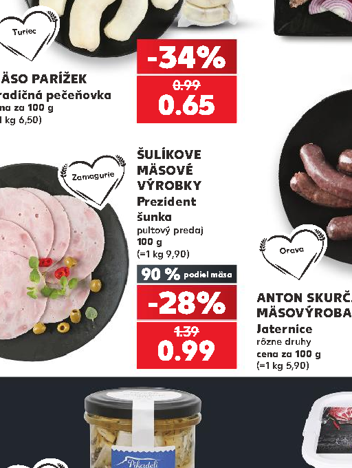 ŠULÍKOVE MÄSOVÉ VÝROBKY Prezident šunka