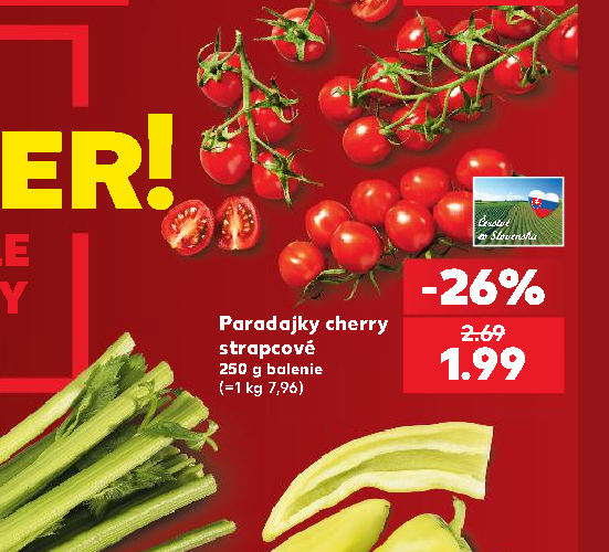 Paradajky cherry strapcové