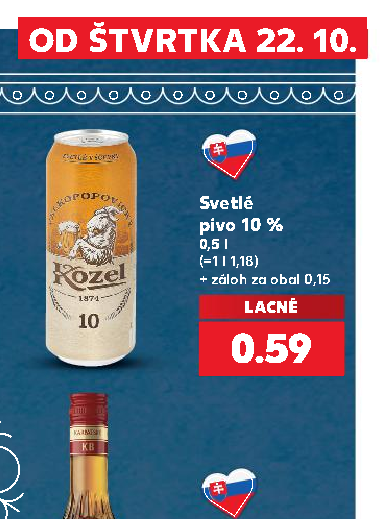 Svetlé pivo 10 %