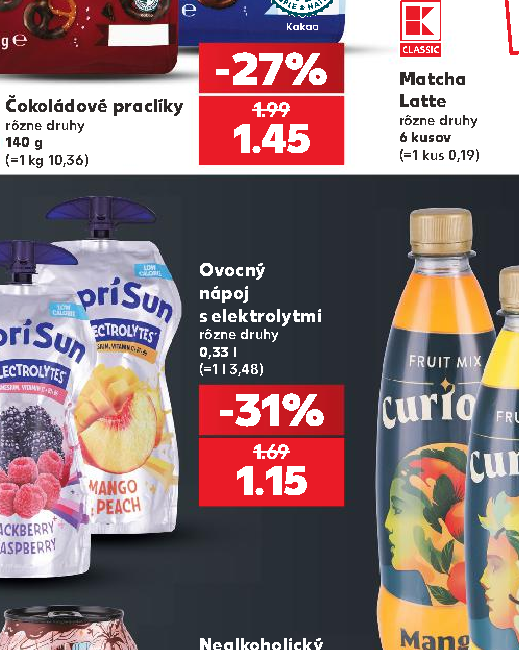 Ovocný nápoj s elektrolytmi