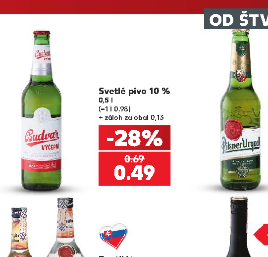 Svetlé pivo 10 %