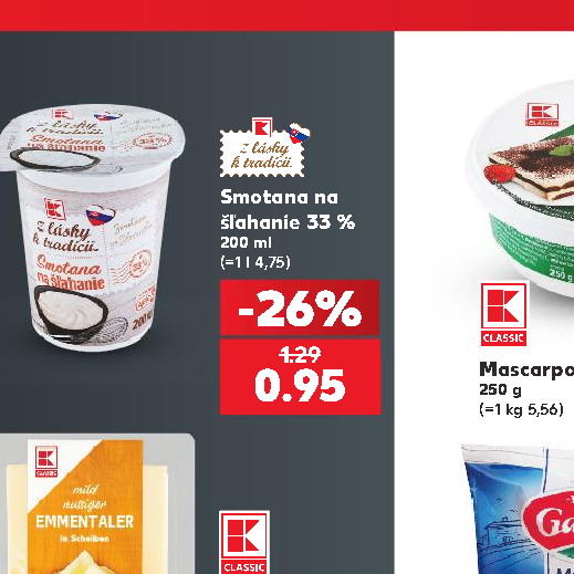 Smotana na šľahanie 33 %