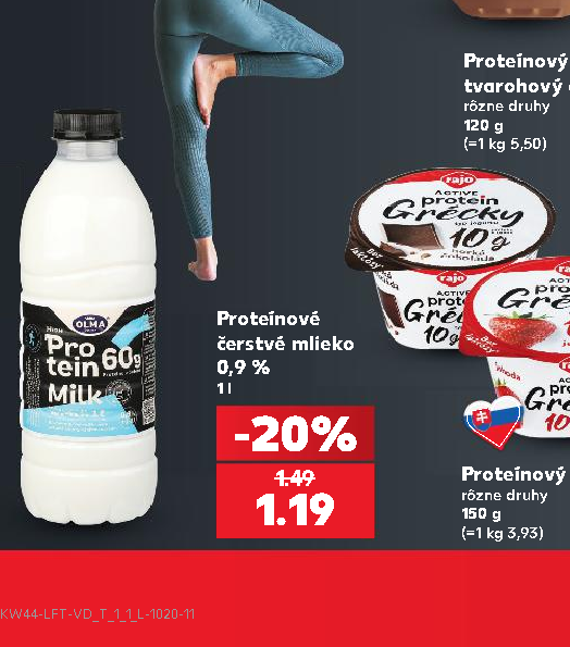 Proteínové čerstvé mlieko