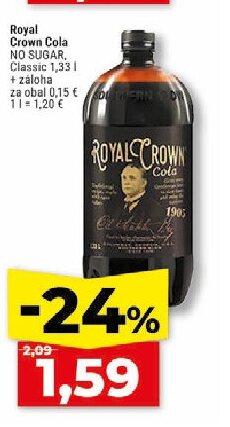 Royal Crown Cola NO SUGAR, Classic