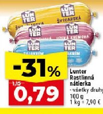 Lunter Rastlinná nátierka - všetky druhy