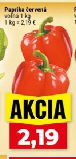 Paprika červená