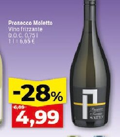Prosecco Moletto Víno frizzante D.O.C.
