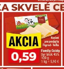 Family Goldy Syr blok 45%