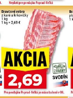 Bravčové rebro z karé a krkovičky