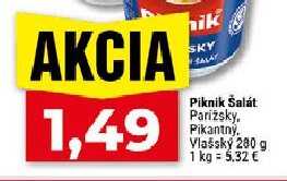 Piknik Šalát Parížsky, Pikantný, Vlašský