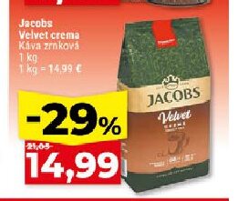 Jacobs Velvet crema Káva zrnková