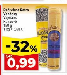 Pečivárne Retro Venčeky Vaječné, Kakaové