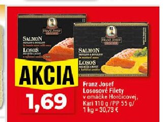 Franz Josef Lososové Filety v omáčke Horčicovej, Kari