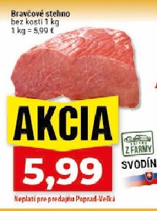 Bravčové stehno bez kosti