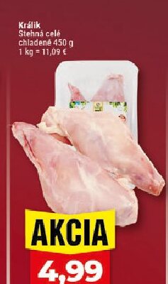 Králik Stehná celé chladené