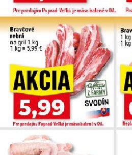 Z FARMY Bravčové rebrá na gril