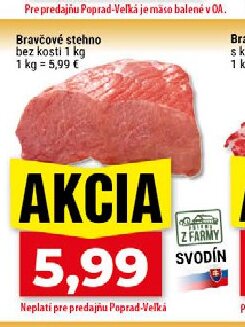 Bravčové stehno bez kosti
