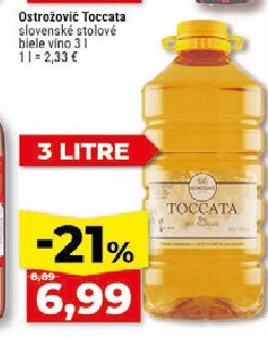 Ostrožović Toccata slovenské stolové biele víno