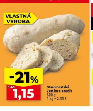 Staromestská Žemľová knedľa