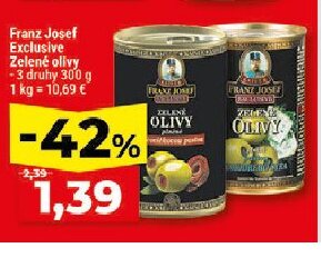 Franz Josef Exclusive Zelené olivy - 3 druhy