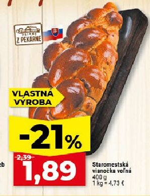 Staromestská vianočka voľná