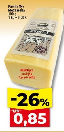Familly Syr Mozzarella