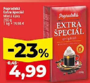 Popradská Extra špeciál Mletá káva