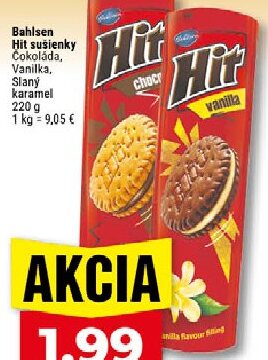 Bahlsen Hit sušienky Čokoláda, Vanilka, Slaný karamell