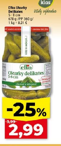 Efko Uhorky Delikates 5-8 cm